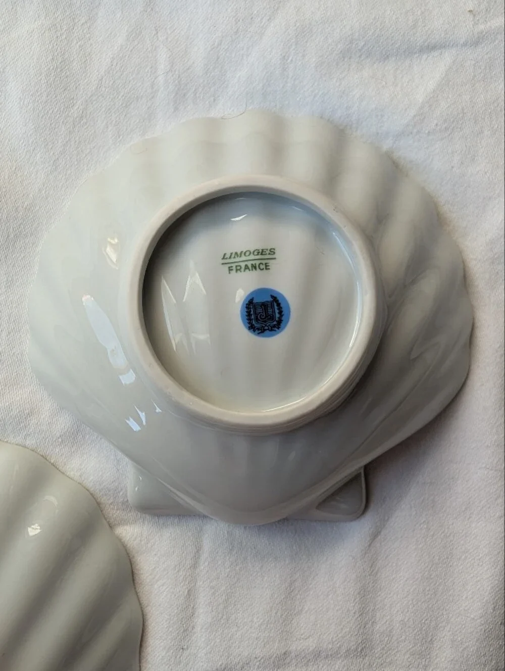 Limoges Porcelain Floral Shell-Shaped Plates Trinket Dishes - 2